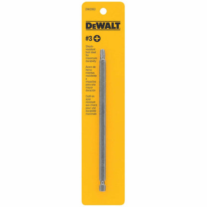 DeWalt DW2063 #3 Phillips 6" Power Bit