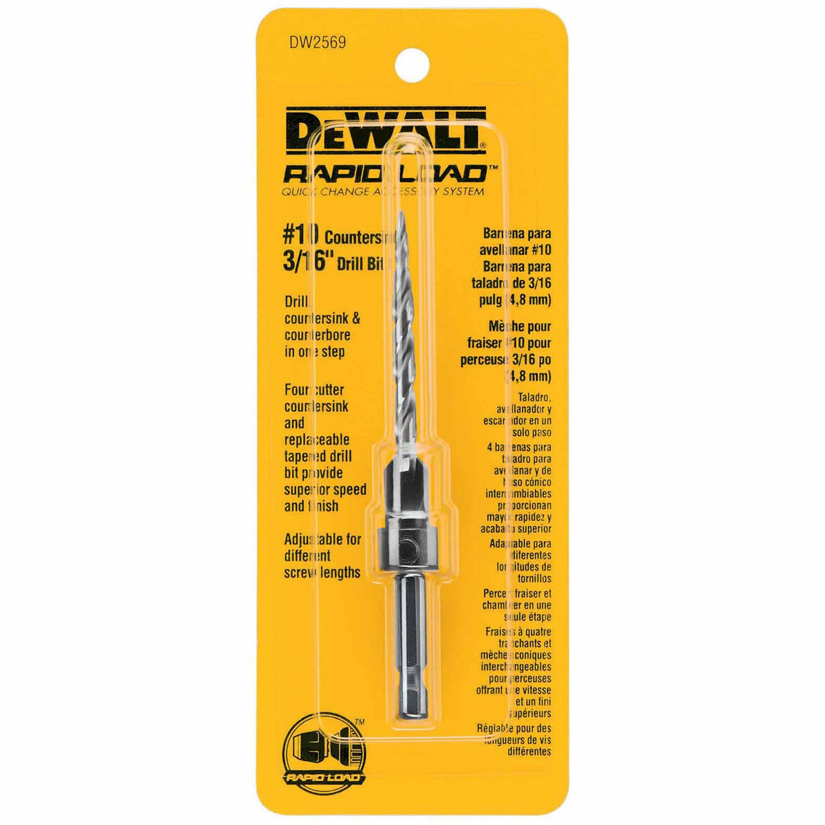 DeWalt DW2569 #10 Countersink with 3/16" Drill Bit