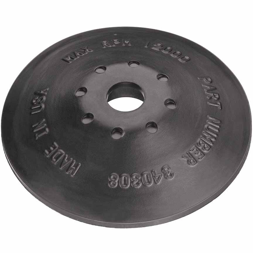 DeWalt DW4945 4-1/2" Steel Reinforced Rubber Backing Pad with 5/8"-11 Locking Nut