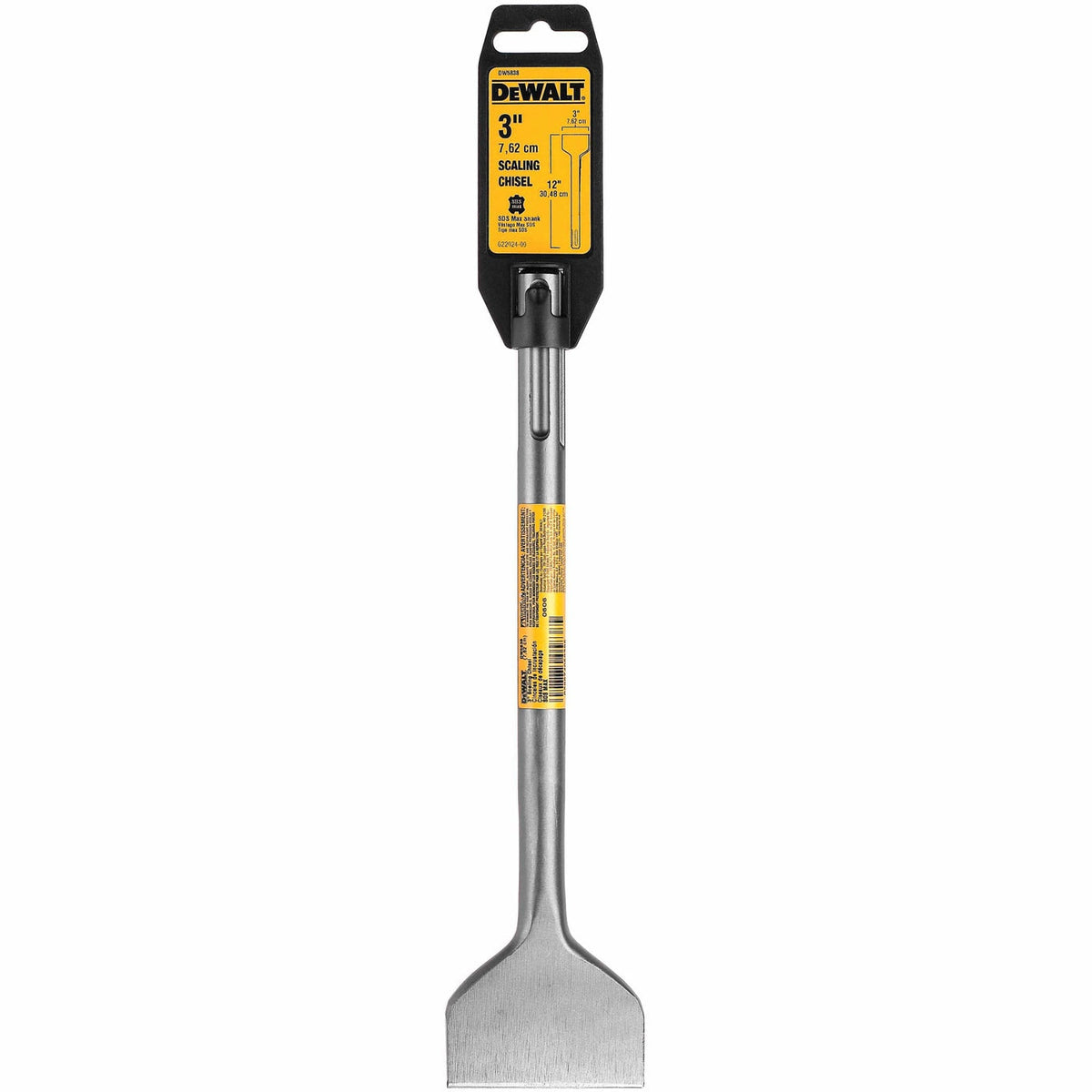 DeWalt DW5838 3" x 12" Scaling Chisel SDS Max Shank