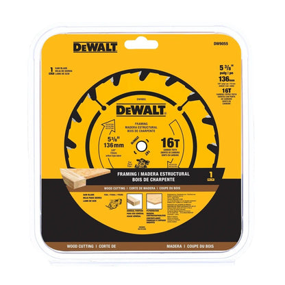 DeWalt DW9055 5-3/8" 16T Carbide Saw Blade (Fast Woodcutting)