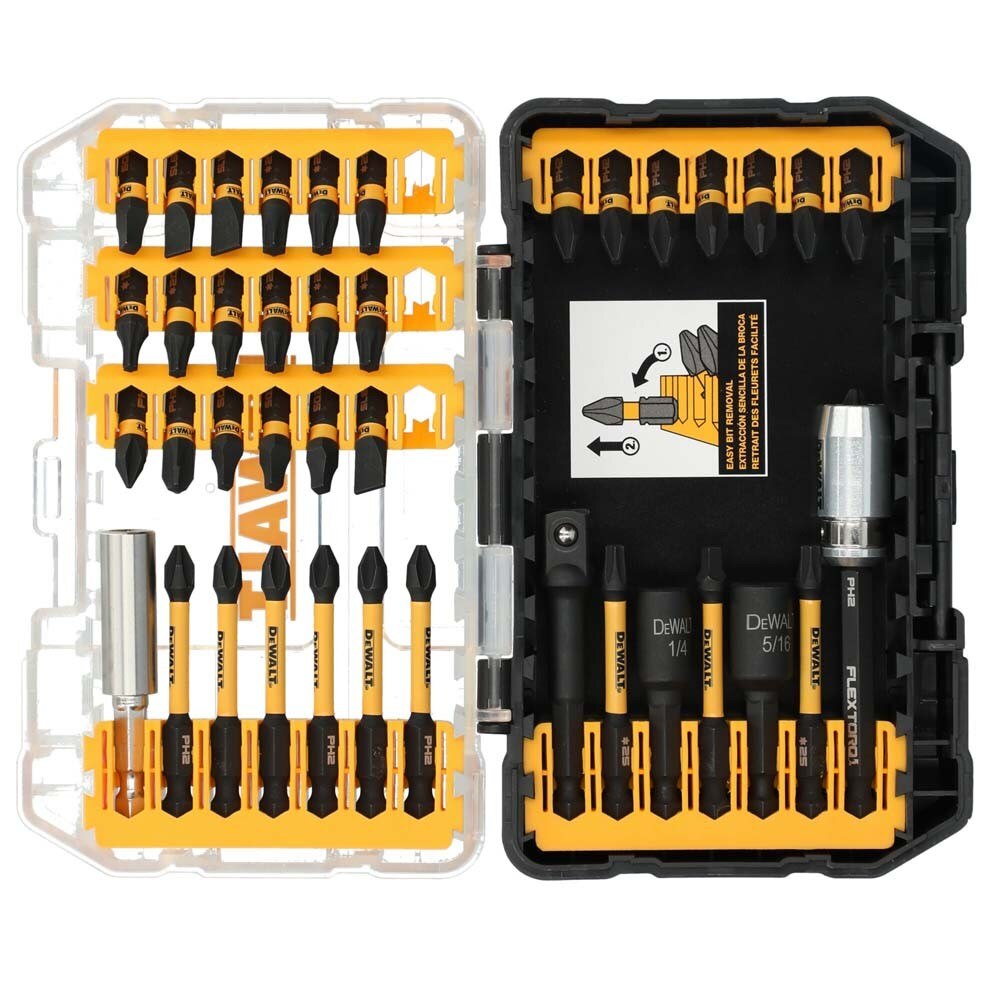 DeWalt DWA2T40IRSET FLEXTORQ Impact Driver Bit Set w/ Case, 40-Pack