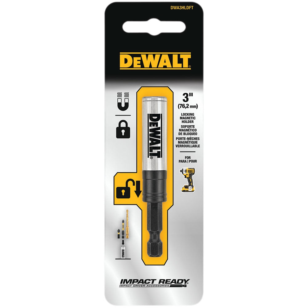 DeWalt DWA3HLDFT 3" Locking Magnetic Screwdriving Bit Holder