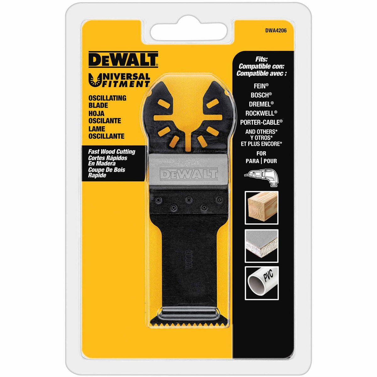 DeWalt DWA4206 Oscillating Fastcut Wood Blade