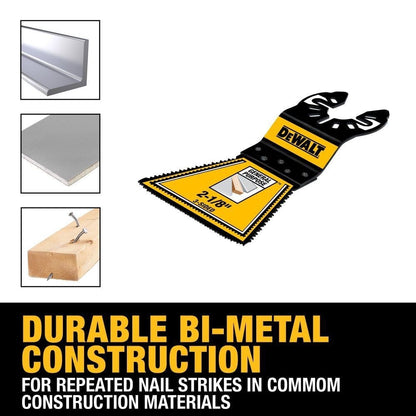 DeWalt DWA4283B25 Oscillating 2 1/8In 3-Sided Bimetal 25 Piece