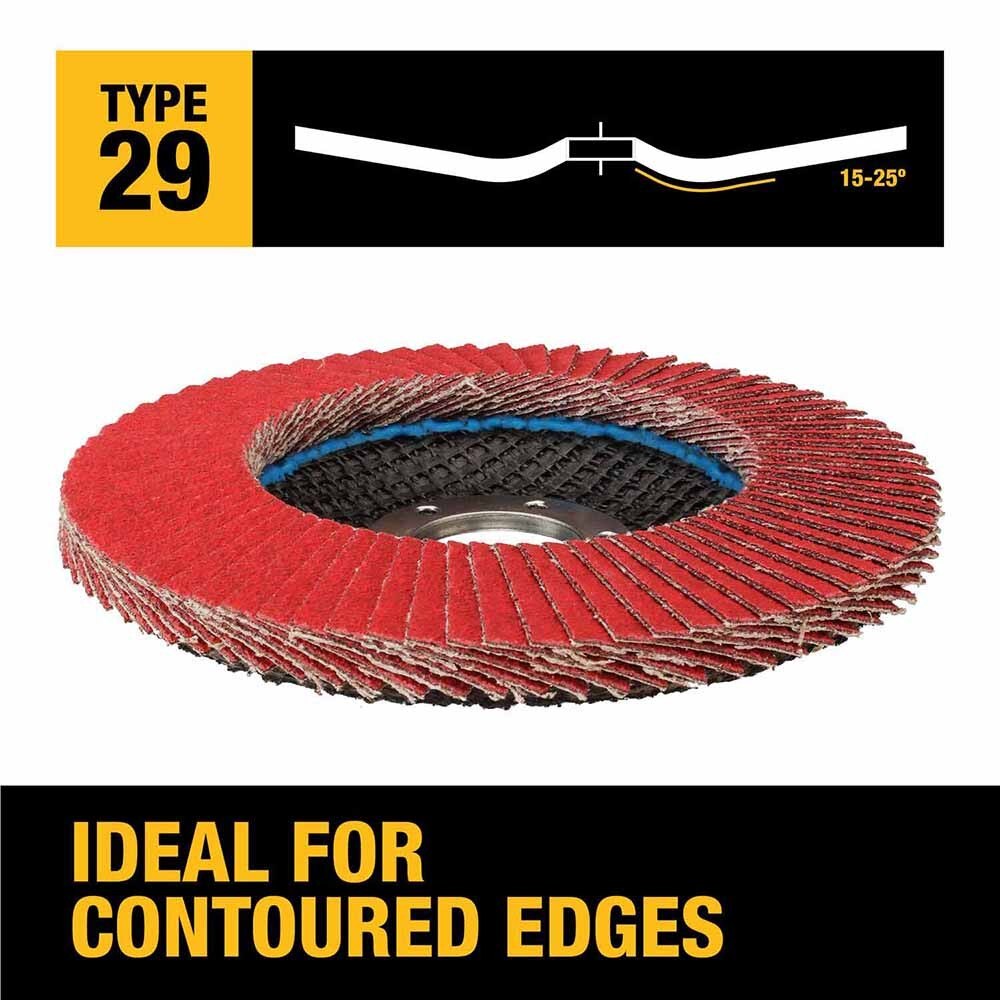 DeWalt DWA8282 ELITE SERIES 4-1/2 X 7/8 80G T29 Flap Disc