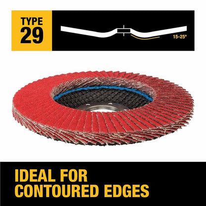 DeWalt DWA8282 ELITE SERIES 4-1/2 X 7/8 80G T29 Flap Disc
