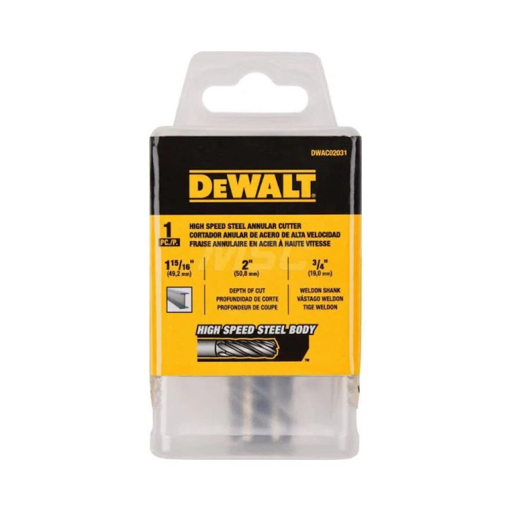DeWalt DWAC02031 1-15/16In x 2I HSS Annular Cutter 3/4In WD