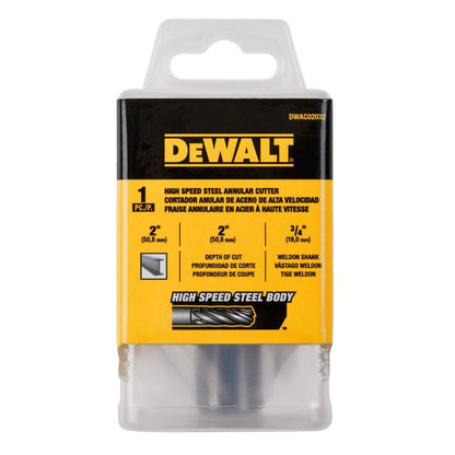 DeWalt DWAC02032 2In x 2In HSS Annular Cutter 3/4In Weldon