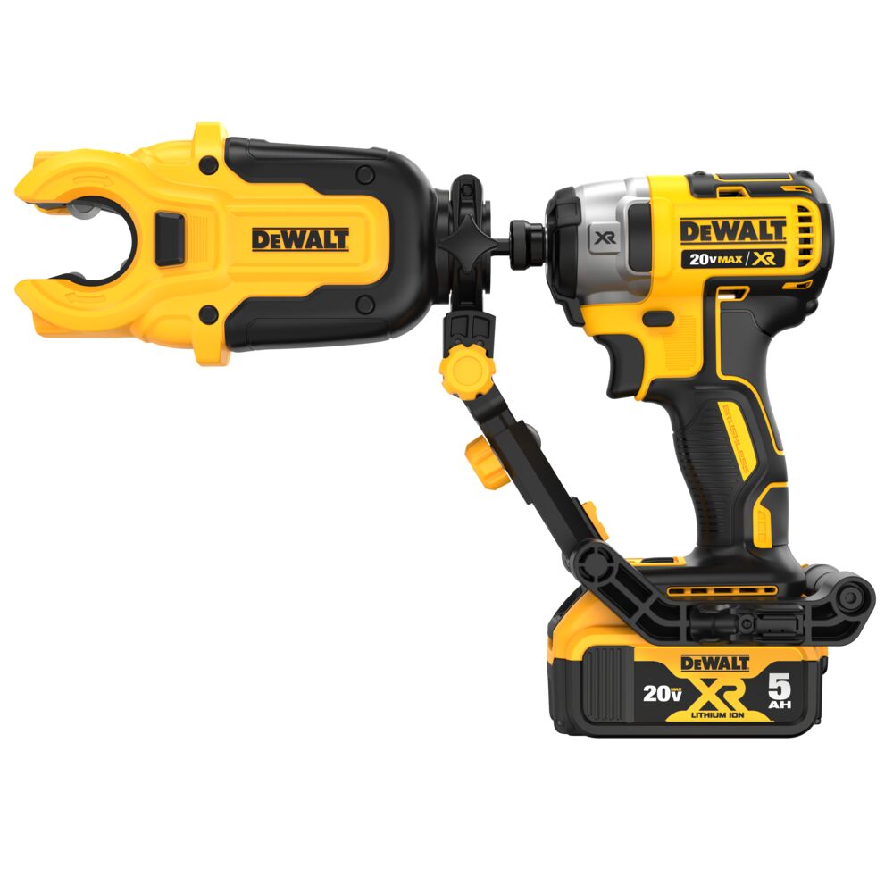 DeWalt DWACPRIR Impact Connect Copper Tubing Cutter with Brace Bracket 1/2"-1" Capacity , Includes 1/2" and 3/4" Cutting Wheels