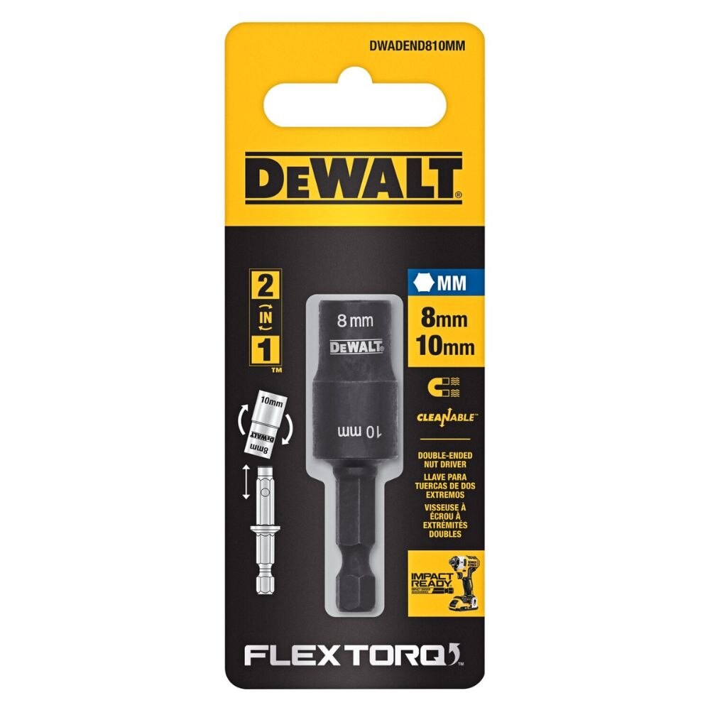 DeWalt DWADEND810MM 8mm & 10mm Socket w/ Short Extension