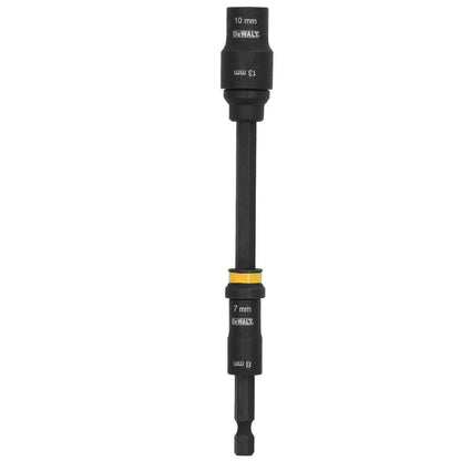 DeWalt DWADENDEXT-2MM 7mm & 8mm Socket, 10mm & 13mm Socket, with 6" Extension