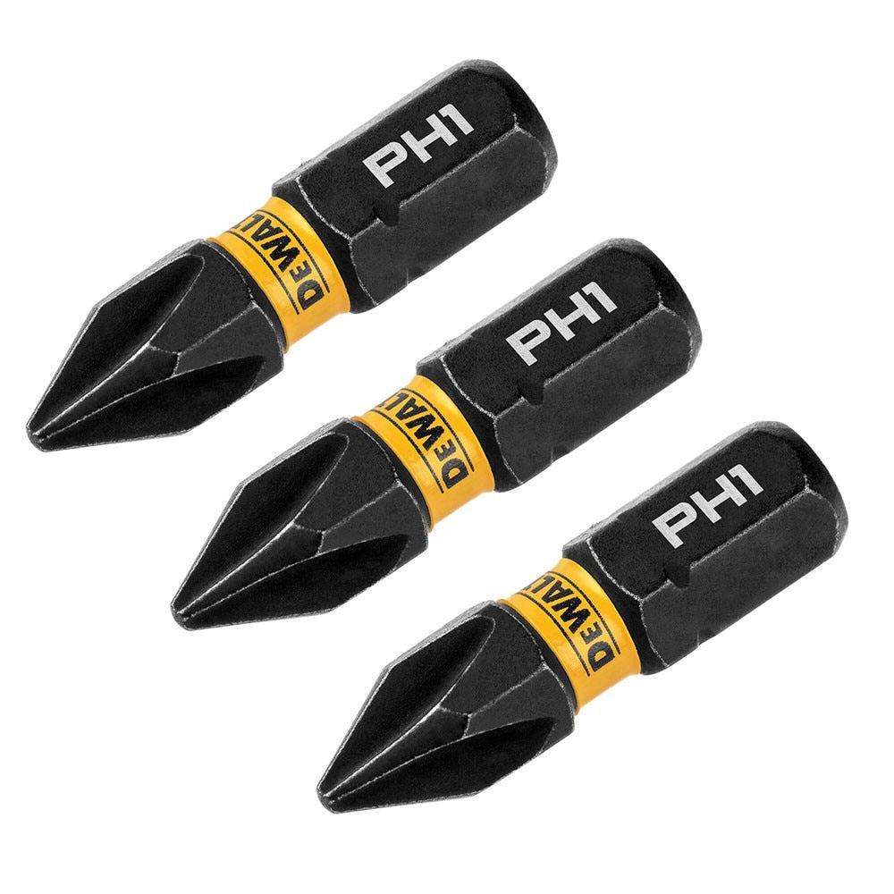 DeWalt DWAF1PH1IR3 PH1 FLEXTORQ 1/4 x 1in Impact Driver Bits, 3-Pack