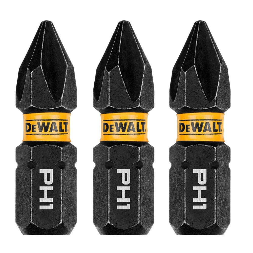 DeWalt DWAF1PH1IR3 PH1 FLEXTORQ 1/4 x 1in Impact Driver Bits, 3-Pack