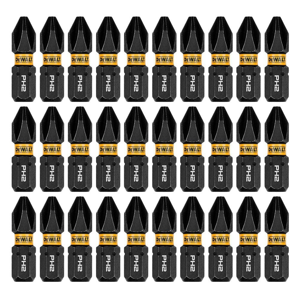 DeWalt DWAF1PH2IR30 PH2 FLEXTORQ  1/4 x 1in Impact Driver Bits w/ Case, 30-Pack