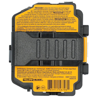 DeWalt DWAF1TX25IR30 T25 FLEXTORQ  1/4 x 1in Impact Driver Bits w/ Case, 30-Pack