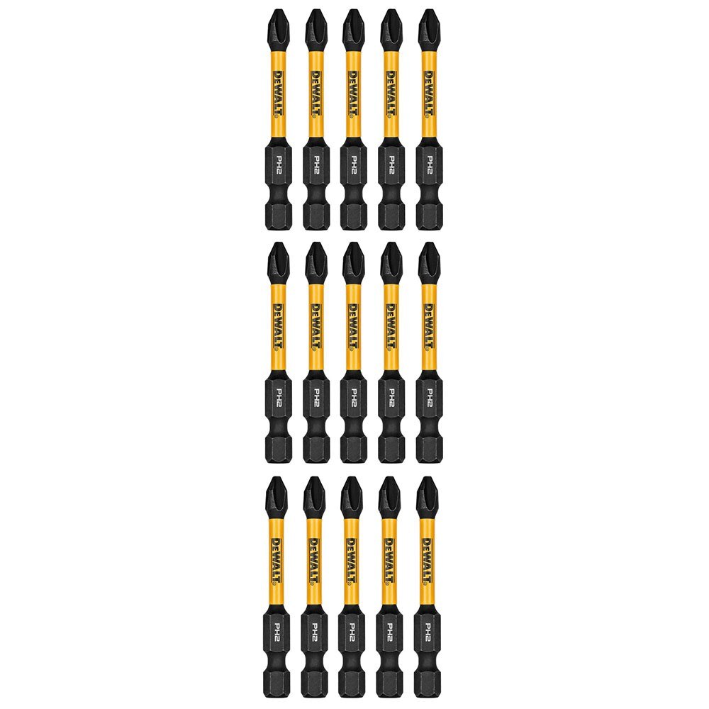 DeWalt DWAF2PH2IR15 PH2 FLEXTORQ  1/4 x 2-1/4in Impact Driver Bits, 15-Pack