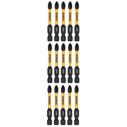 DeWalt DWAF2PH2IR15 PH2 FLEXTORQ  1/4 x 2-1/4in Impact Driver Bits, 15-Pack