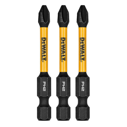 DeWalt DWAF2PH2IR3 3PK FLEXTORQ Impact Screwdriving Bits