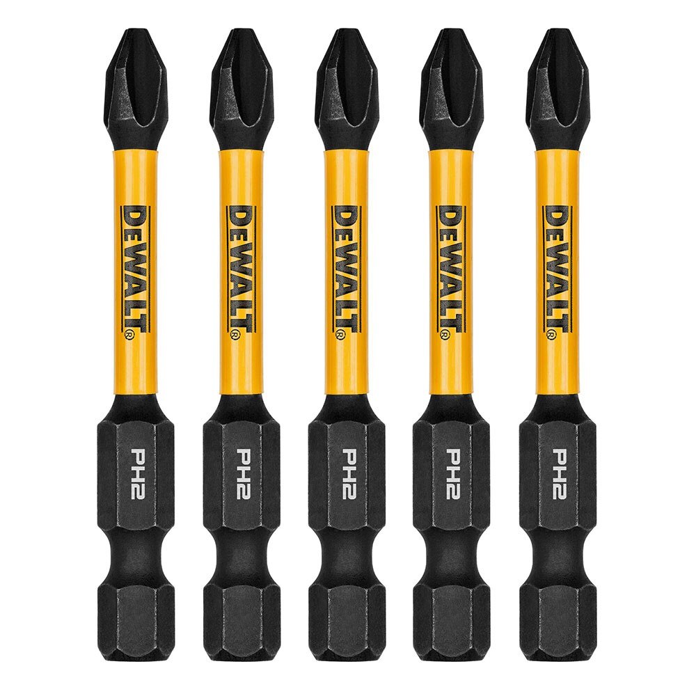 DeWalt DWAF2PH2IR5 PH2 FLEXTORQ  1/4 x 2-1/4in Impact Driver Bits, 5-Pack