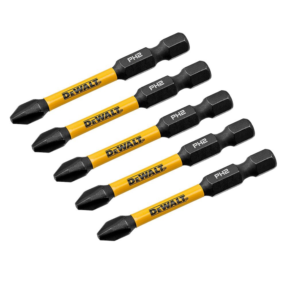 DeWalt DWAF2PH2IR5 PH2 FLEXTORQ  1/4 x 2-1/4in Impact Driver Bits, 5-Pack