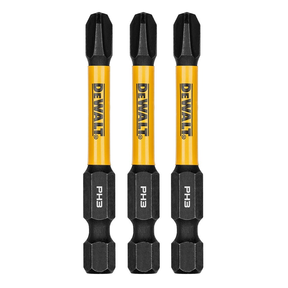 DeWalt DWAF2PH3IR3  PH3 FLEXTORQ 1/4 x 2.25in Impact Driver Bits, 3-Pack
