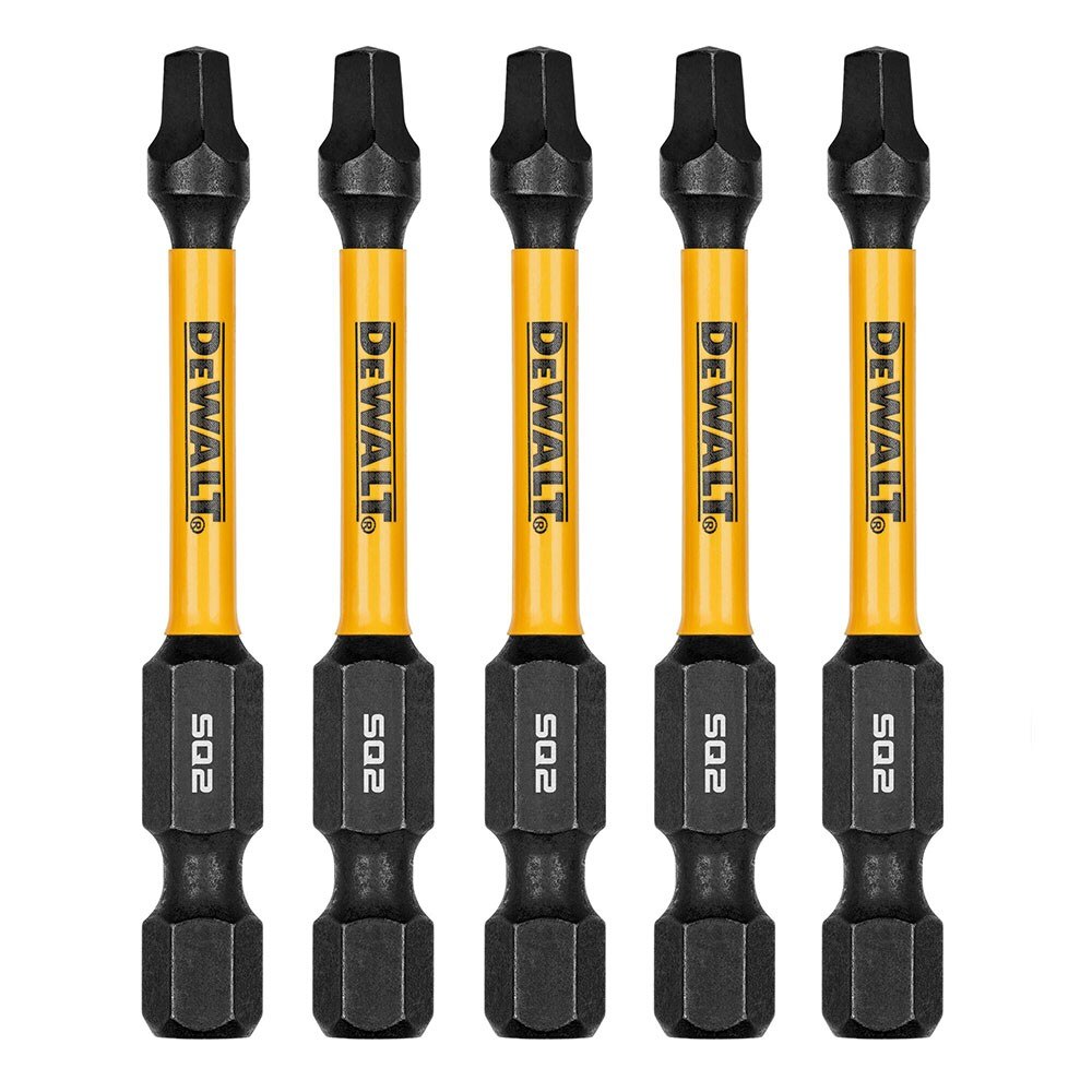DeWalt DWAF2SQ2IR5 SQ2 FLEXTORQ  1/4 x 2-1/4in Impact Driver Bits, 5-Pack