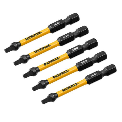 DeWalt DWAF2SQ2IR5 SQ2 FLEXTORQ  1/4 x 2-1/4in Impact Driver Bits, 5-Pack