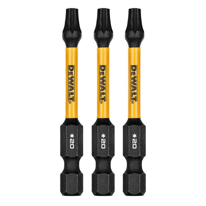 DeWalt DWAF2TX20IR3 T20 FLEXTORQ 1/4 x 2.25in Impact Driver Bits, 3-Pack