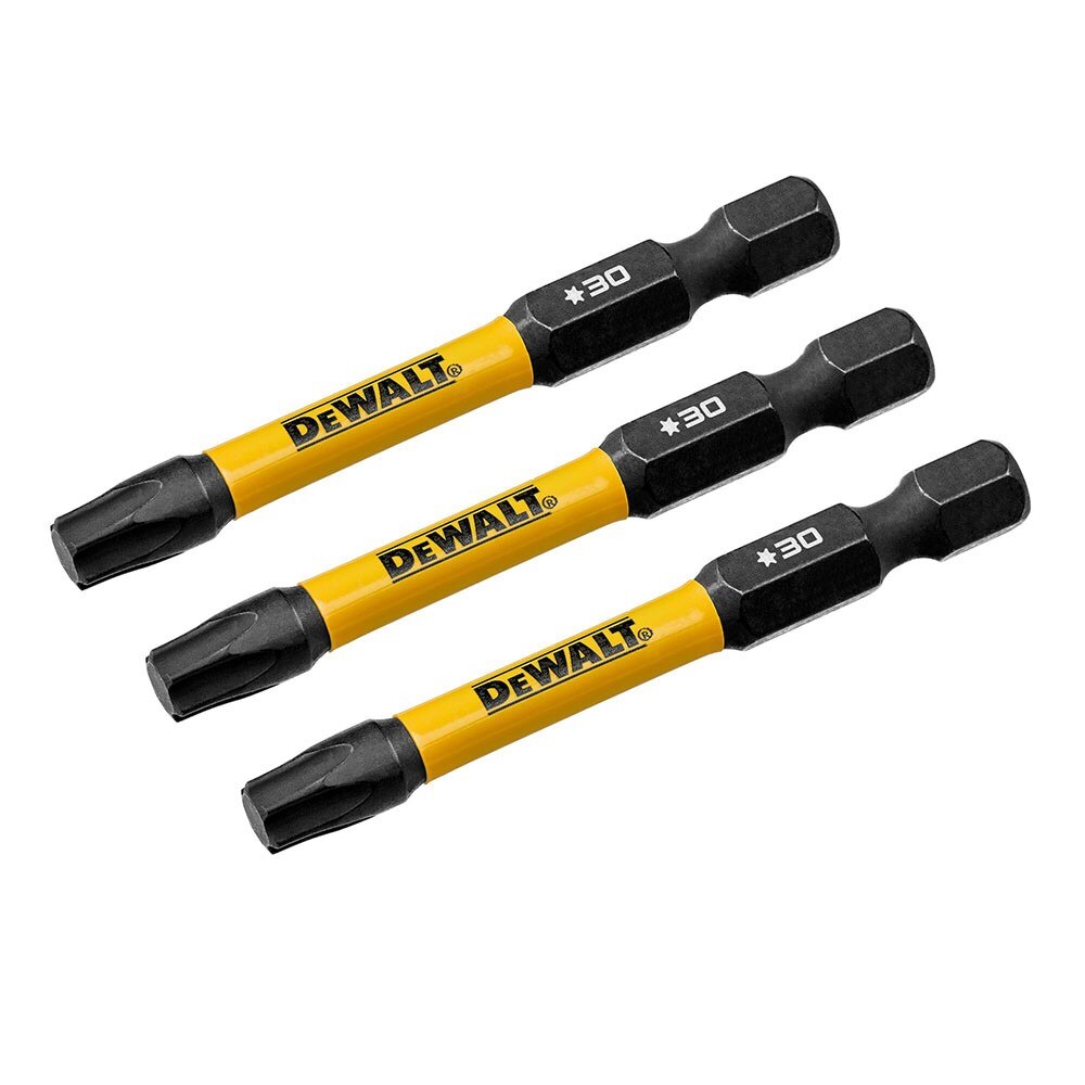 DeWalt DWAF2TX30IR3 T30 FLEXTORQ 1/4 x 2.25in Impact Driver Bits, 3-Pack