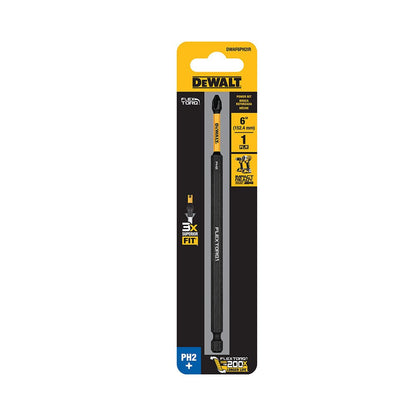 DeWalt DWAFE6PH2IR PH2 FLEXTORQ 1Pc 1/4 x 6in Impact Driver Bit (DWAF6PH2IR)