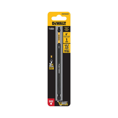 DeWalt DWAF6SQ2IR SQ2 FLEXTORQ 1Pc 1/4 x 6in Impact Driver Bit