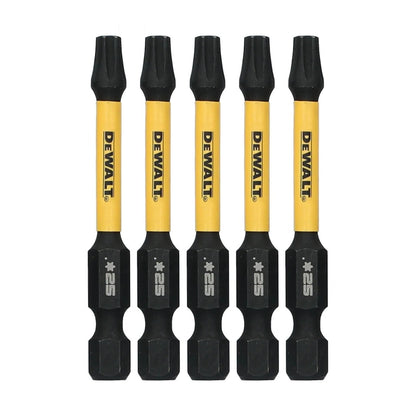 DeWalt DWAFE2TX25IR5 ELITE SERIES 1/4 in. x 2-1/4 in. T25 Torx Impact Driver Bits Set (5 Piece)