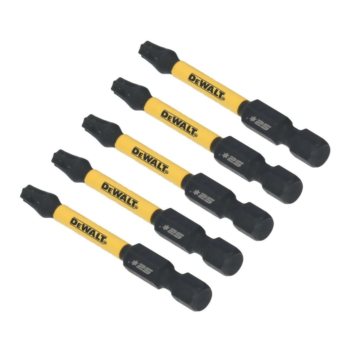 DeWalt DWAFE2TX25IR5 ELITE SERIES 1/4 in. x 2-1/4 in. T25 Torx Impact Driver Bits Set (5 Piece)