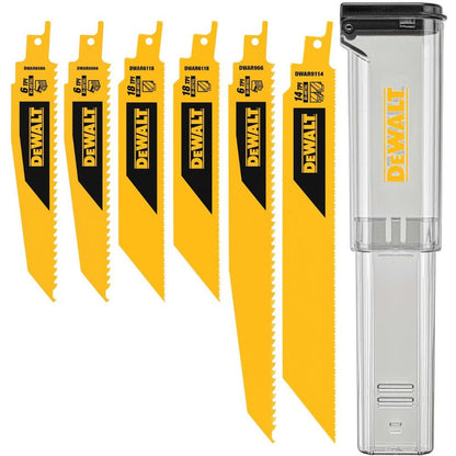 DeWalt DWAR6SETCS 6-Piece 1" Recip Saw Blade Kit