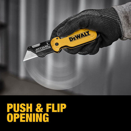 DeWalt DWHT10990 Atomic Compact Series Push and Flip Folding Utility Knife