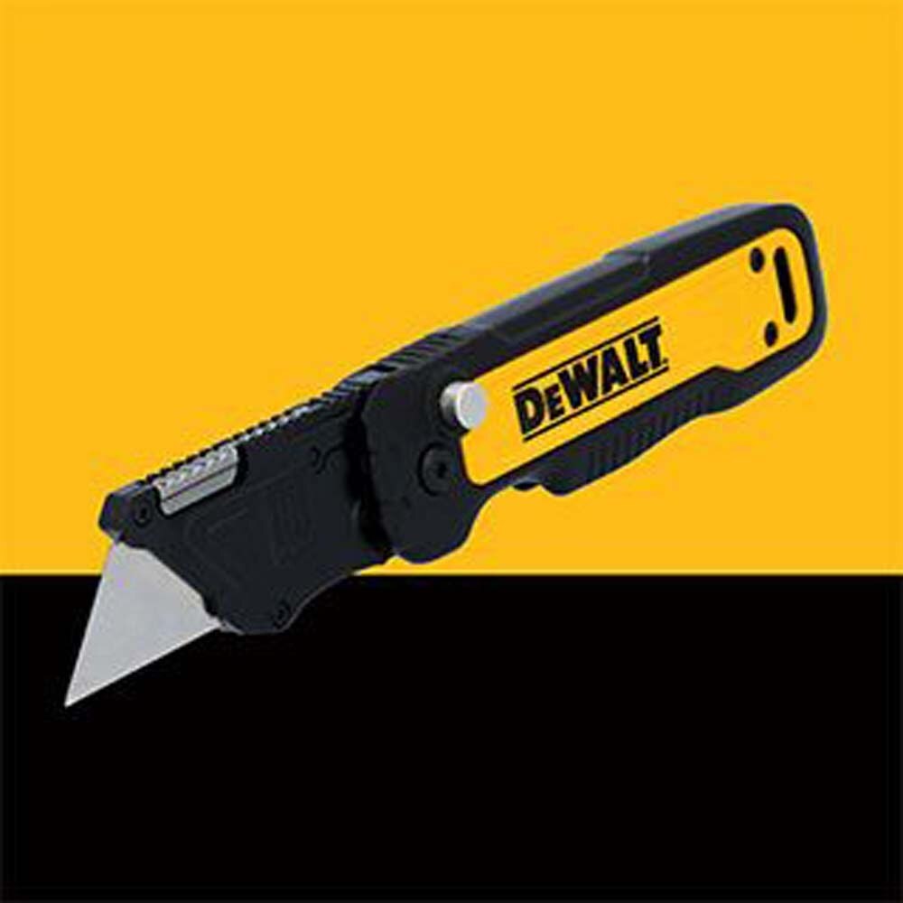 DeWalt DWHT10991 Push & Flip Folding Carbon Finish Blade Utility Knife