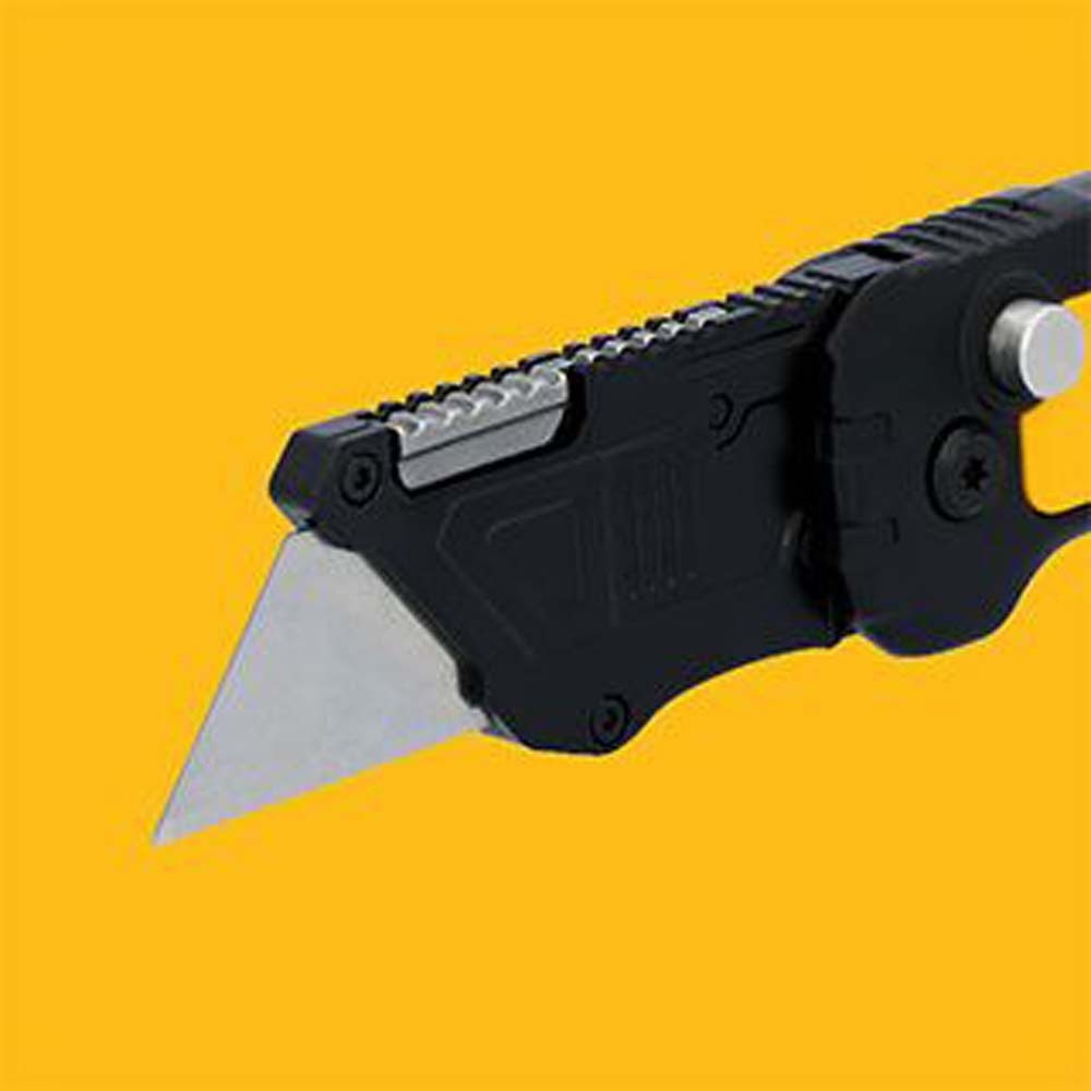 DeWalt DWHT10991 Push & Flip Folding Carbon Finish Blade Utility Knife