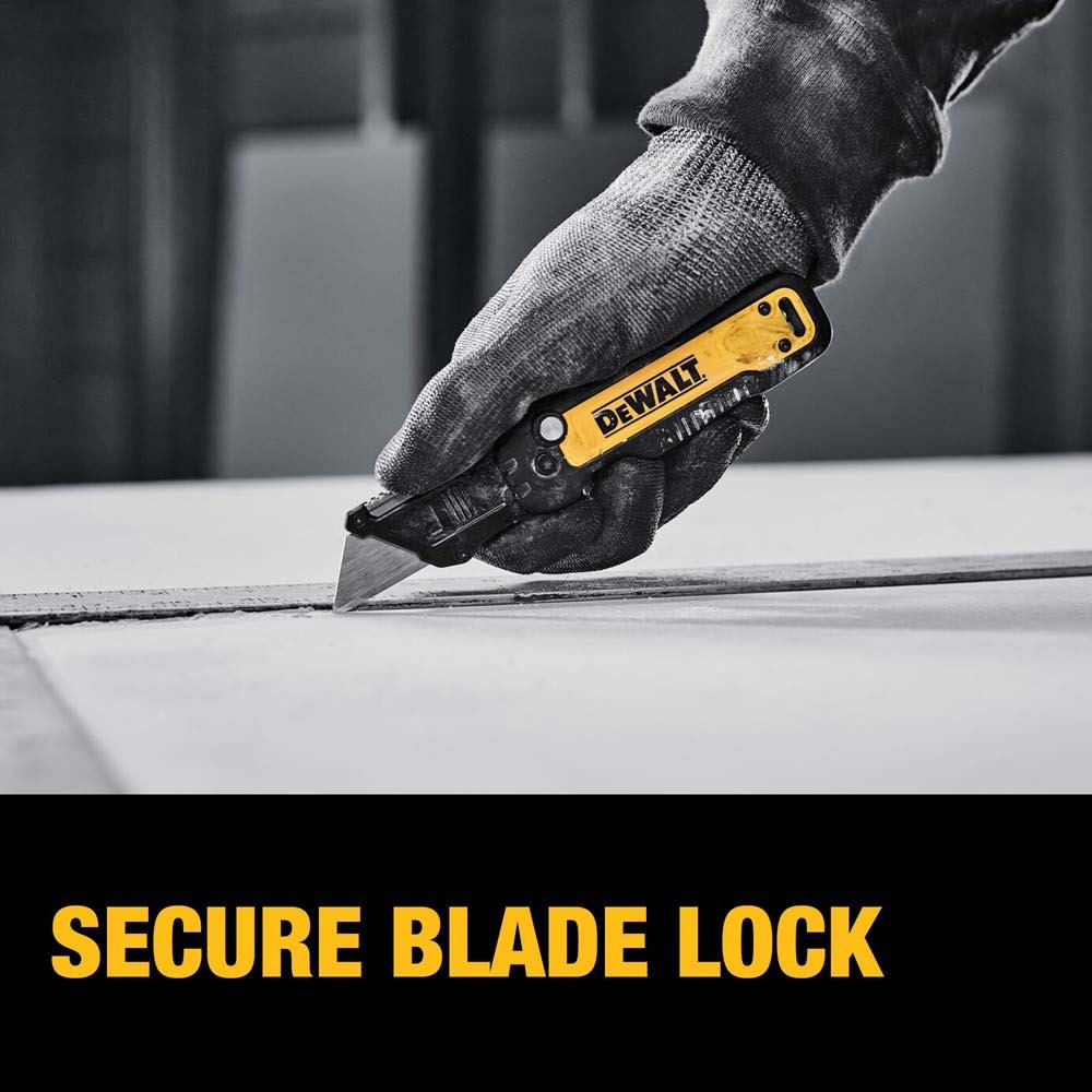 DeWalt DWHT10991 Push & Flip Folding Carbon Finish Blade Utility Knife
