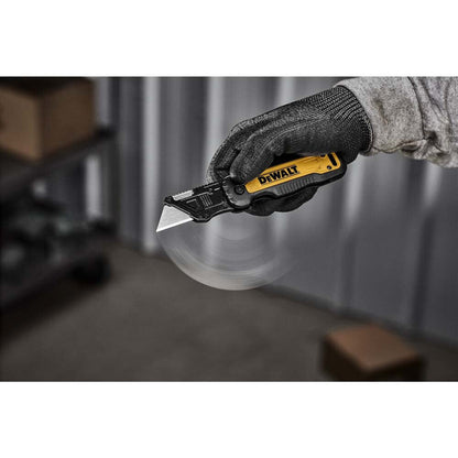 DeWalt DWHT10991 Push & Flip Folding Carbon Finish Blade Utility Knife