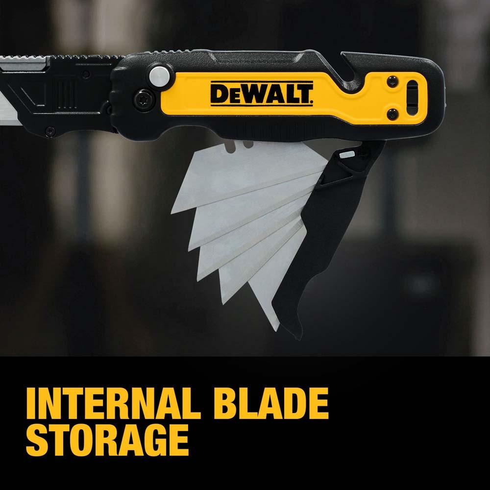 DeWalt DWHT10992 Push and Flip Folding Utility Knife with Storage