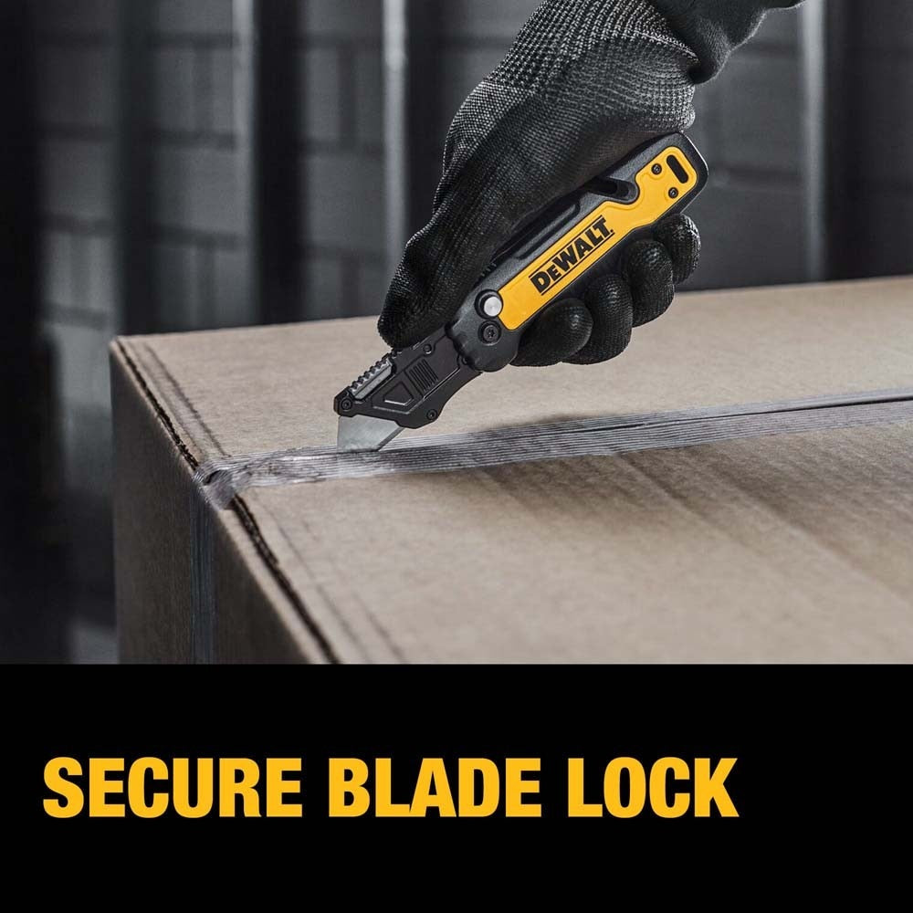DeWalt DWHT10992 Push and Flip Folding Utility Knife with Storage