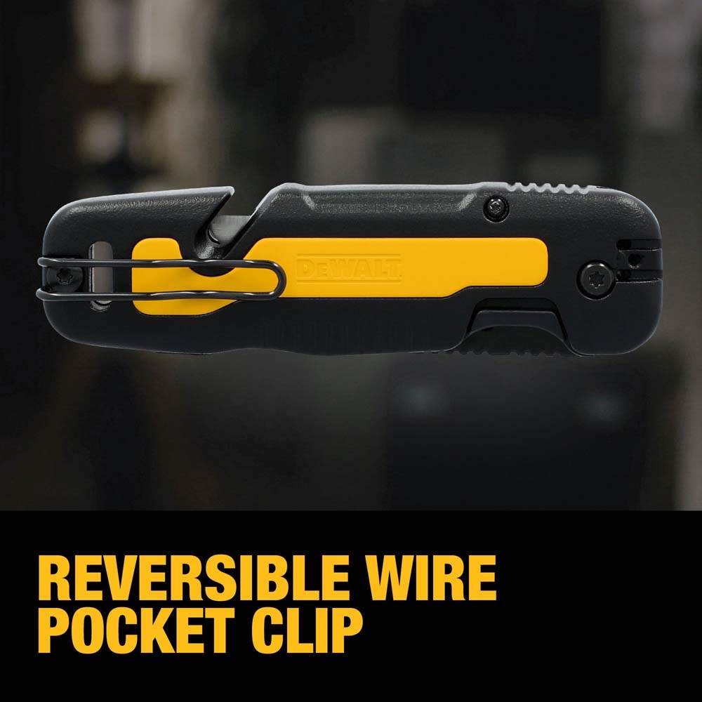 DeWalt DWHT10992 Push and Flip Folding Utility Knife with Storage
