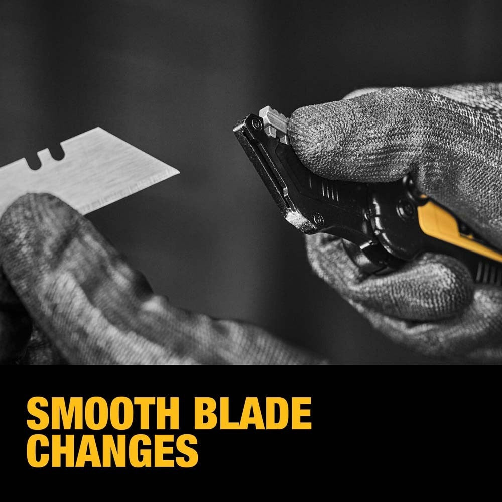 DeWalt DWHT10992 Push and Flip Folding Utility Knife with Storage