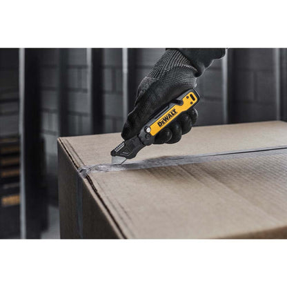 DeWalt DWHT10992 Push and Flip Folding Utility Knife with Storage