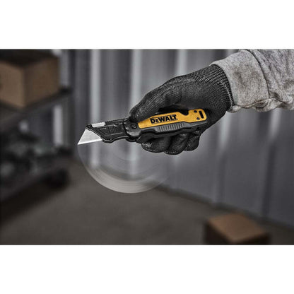 DeWalt DWHT10992 Push and Flip Folding Utility Knife with Storage