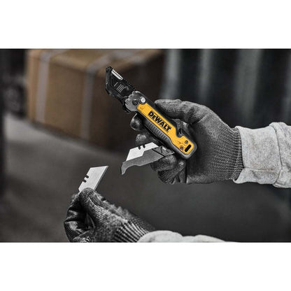 DeWalt DWHT10992 Push and Flip Folding Utility Knife with Storage