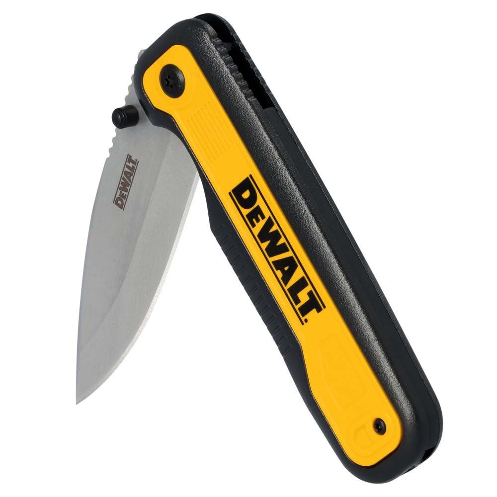 DeWalt DWHT10993 Drop Point Stainless Steel & Beveled Edge Blade Pocket Knife