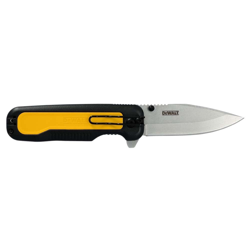 DeWalt DWHT10993 Drop Point Stainless Steel & Beveled Edge Blade Pocket Knife