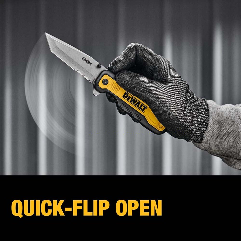 DeWalt DWHT10994 Tanto Stainless Steel and Beveled Edge Blade Pocket Knife